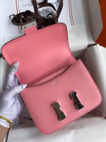 Hermes Constance 18 Handmade Bag In Rose Confetti Epsom Calfskin - Image 2