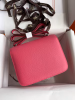 Hermes Constance 18 Handmade Bag In Rose Lipstick Epsom Calfskin - Image 6