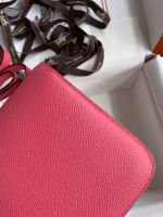 Hermes Constance 18 Handmade Bag In Rose Lipstick Epsom Calfskin - Image 8