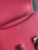 Hermes Constance 18 Handmade Bag In Rose Lipstick Epsom Calfskin - Image 3