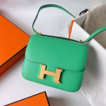 Hermes Constance 18 Handmade Bag In Vert Comics Epsom Calfskin - Image 6