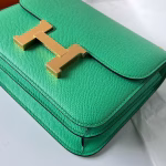 Hermes Constance 18 Handmade Bag In Vert Comics Epsom Calfskin - Image 9