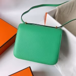 Hermes Constance 18 Handmade Bag In Vert Comics Epsom Calfskin - Image 3
