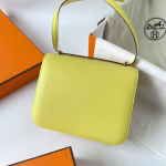 Hermes Constance 18 Handmade Bag In Lime Evercolor Calfskin - Image 7