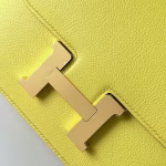 Hermes Constance 18 Handmade Bag In Lime Evercolor Calfskin - Image 3