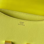 Hermes Constance 18 Handmade Bag In Lime Evercolor Calfskin - Image 5
