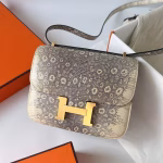 Hermes Constance 18 Handmade Bag In Natural Lizard Skin - Image 6