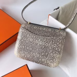 Hermes Constance 18 Handmade Bag In Natural Lizard Skin - Image 9
