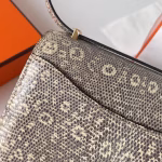 Hermes Constance 18 Handmade Bag In Natural Lizard Skin - Image 2