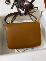 Hermes Constance 24 Handmade Bag In Gold Barenia Calfskin - Image 6