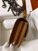 Hermes Constance 24 Handmade Bag In Gold Barenia Calfskin - Image 7