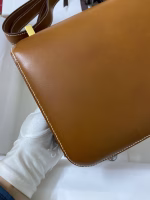 Hermes Constance 24 Handmade Bag In Gold Barenia Calfskin - Image 8