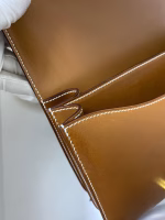 Hermes Constance 24 Handmade Bag In Gold Barenia Calfskin - Image 3