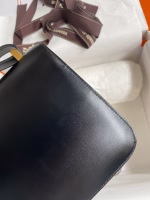 Hermes Constance 24 Handmade Bag In Black Box Calfskin - Image 9