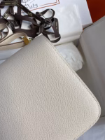 Hermes Constance 24 Handmade Bag In Craie Epsom Calfskin - Image 9