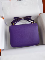Hermes Constance 24 Handmade Bag In Crocus Epsom Calfskin - Image 6