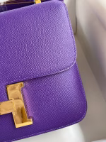 Hermes Constance 24 Handmade Bag In Crocus Epsom Calfskin - Image 7