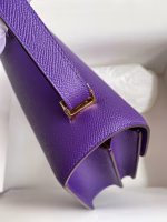 Hermes Constance 24 Handmade Bag In Crocus Epsom Calfskin - Image 8