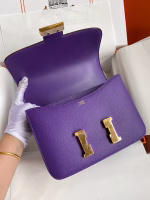 Hermes Constance 24 Handmade Bag In Crocus Epsom Calfskin - Image 3