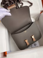 Hermes Constance 24 Handmade Bag In Etain Epsom Calfskin - Image 2