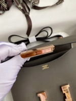 Hermes Constance 24 Handmade Bag In Etain Epsom Calfskin - Image 5
