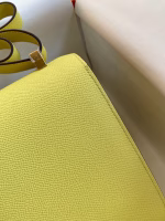 Hermes Constance 24 Handmade Bag In Lime Epsom Calfskin - Image 8