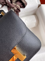 Hermes Constance 24 Handmade Bag In Black Epsom Calfskin - Image 8