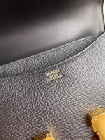 Hermes Constance 24 Handmade Bag In Black Epsom Calfskin - Image 3