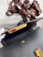 Hermes Constance 24 Handmade Bag In Black Epsom Calfskin - Image 5