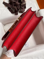 Hermes Constance 24 Handmade Bag In Red Epsom Calfskin - Image 2