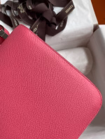 Hermes Constance 24 Handmade Bag In Rose Lipstick Epsom Calfskin - Image 9
