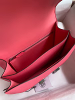 Hermes Constance 24 Handmade Bag In Rose Lipstick Epsom Calfskin - Image 4