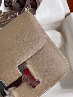 Hermes Constance 24 Handmade Bag In Taupe Epsom Calfskin - Image 8