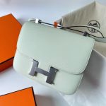 Hermes Constance 24 Handmade Bag In Vert Fizz Epsom Calfskin - Image 6
