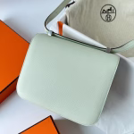 Hermes Constance 24 Handmade Bag In Vert Fizz Epsom Calfskin - Image 7