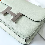 Hermes Constance 24 Handmade Bag In Vert Fizz Epsom Calfskin - Image 5