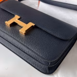 Hermes Constance Elan Handmade Bag In Black Epsom Calfskin - Image 2