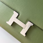 Hermes Constance Elan Handmade Bag In Canopee Evercolor Calfskin - Image 4