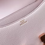 Hermes Constance 1-18 Mirror Bag In Mauve Pale Chevre Mysore Leather - Image 5