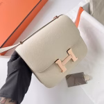 Hermes Constance 1-18 Mirror Bag In Craie Epsom Calfskin - Image 7