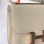 Hermes Constance 1-18 Mirror Bag In Craie Epsom Calfskin - Image 9