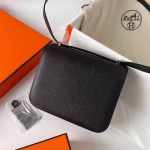 Hermes Constance 1-18 Mirror Bag In Black Epsom Calfskin - Image 7