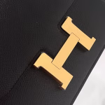Hermes Constance 1-18 Mirror Bag In Black Epsom Calfskin - Image 8