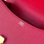 Hermes Constance 1-24 Mirror Bag In Red Epsom Calfskin - Image 3