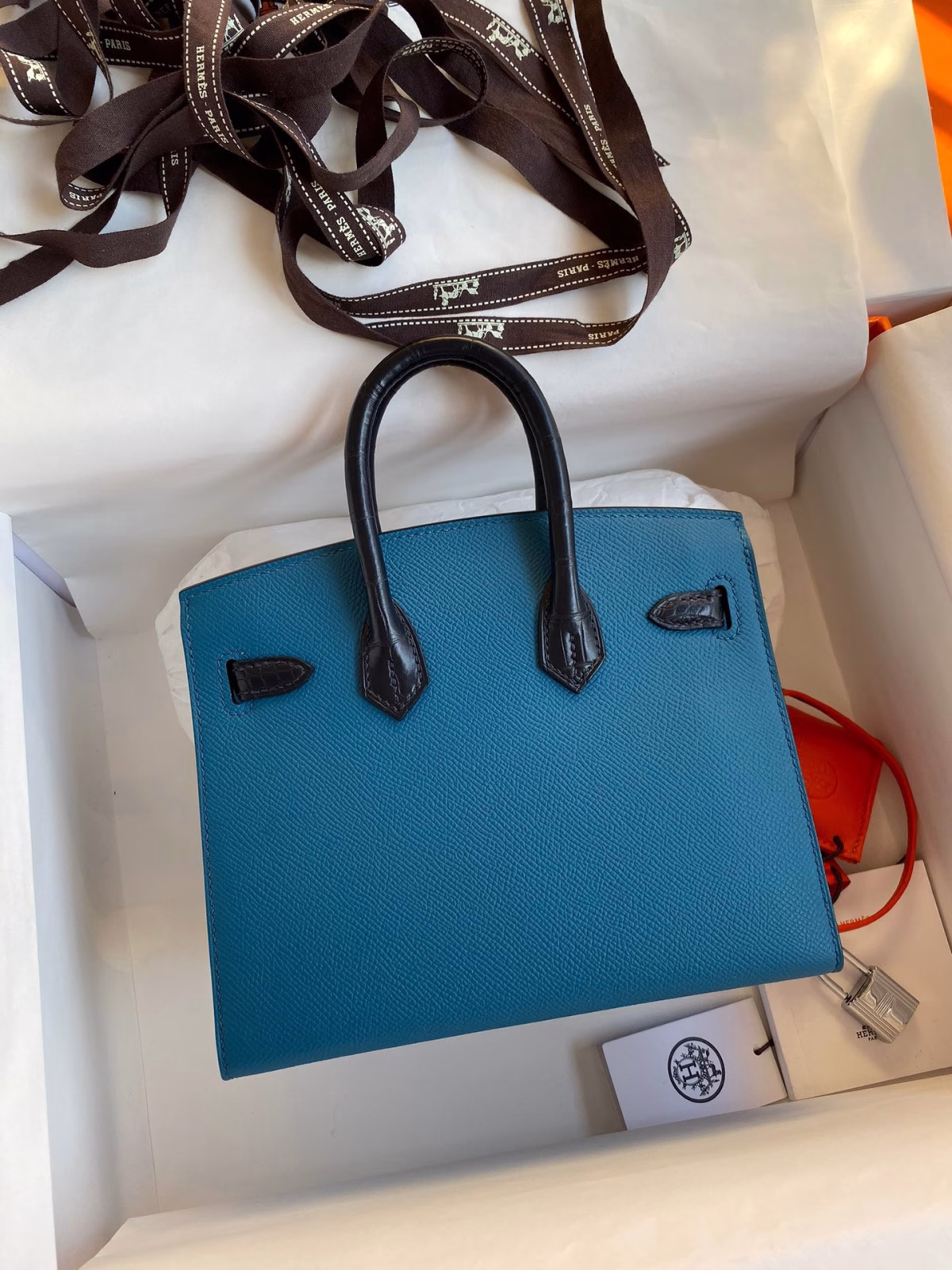 Hermes Night Sac Faubourg Birkin 20 Sellier Limited Edition Bag - Image 6