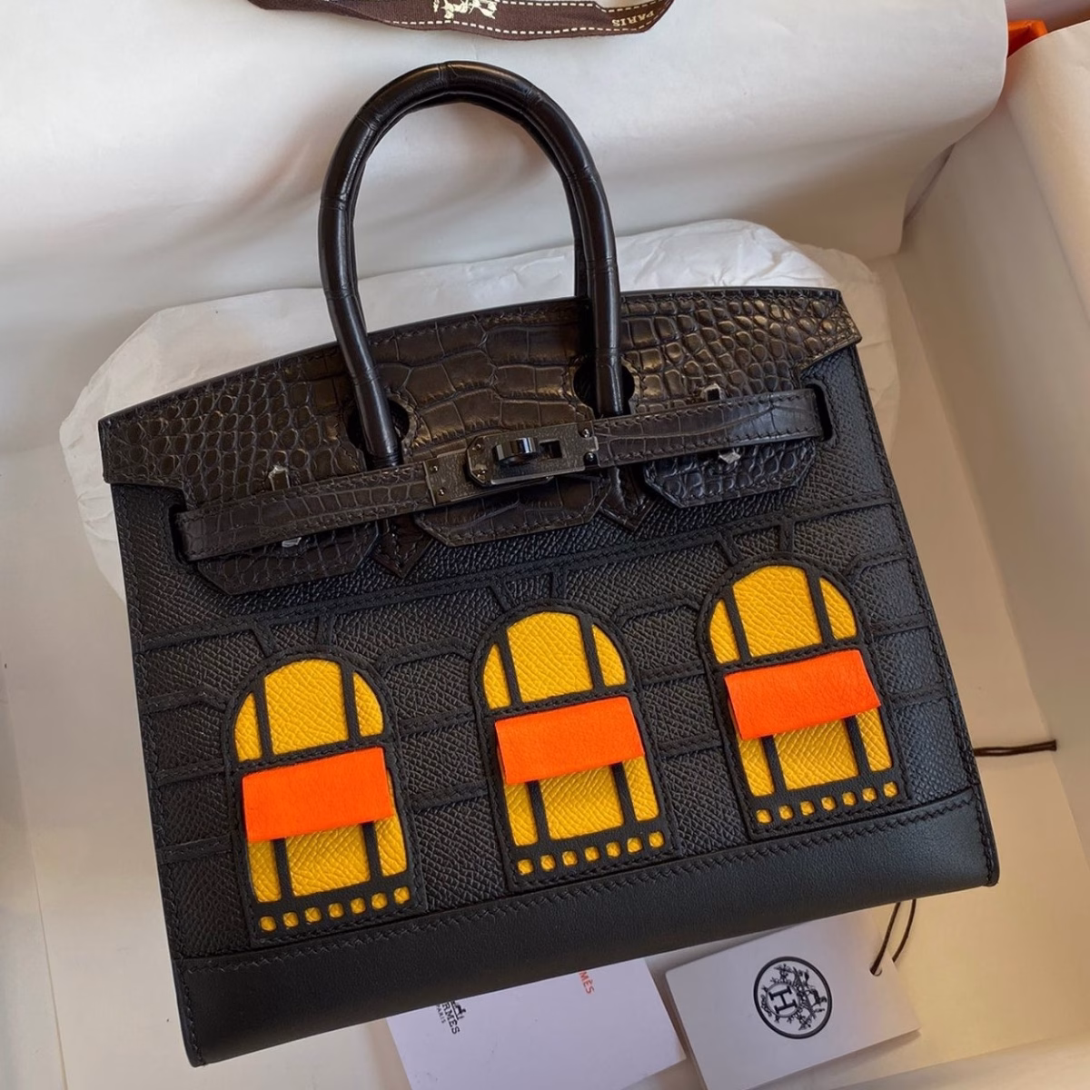 Hermes So Black Midnight Faubourg Birkin 20 Sellier Limited Edition Bag - Image 1