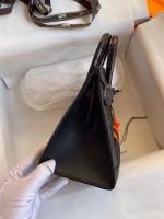 Hermes So Black Midnight Faubourg Birkin 20 Sellier Limited Edition Bag - Image 8