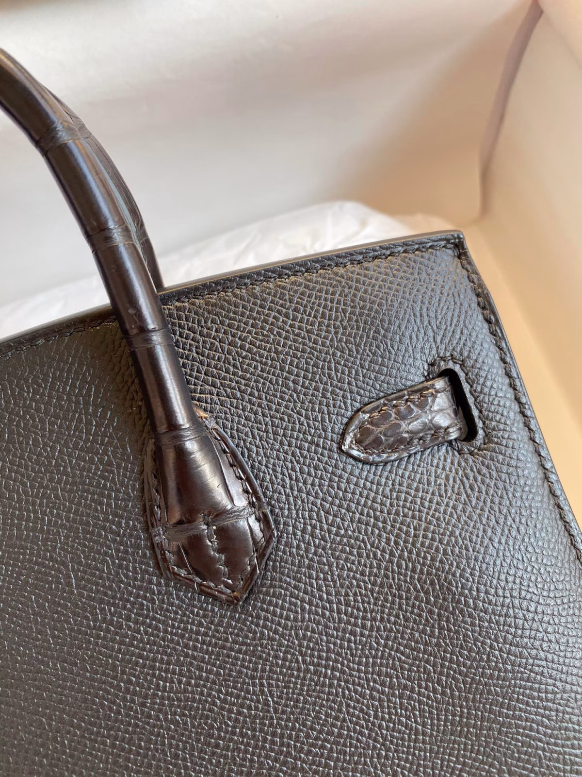 Hermes So Black Midnight Faubourg Birkin 20 Sellier Limited Edition Bag - Image 4