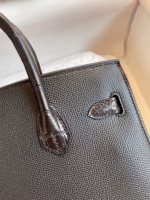 Hermes So Black Midnight Faubourg Birkin 20 Sellier Limited Edition Bag - Image 4