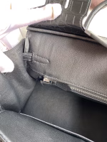 Hermes Birkin 25 Retourne Handmade Bag In Black Matte Alligator Leather - Image 5